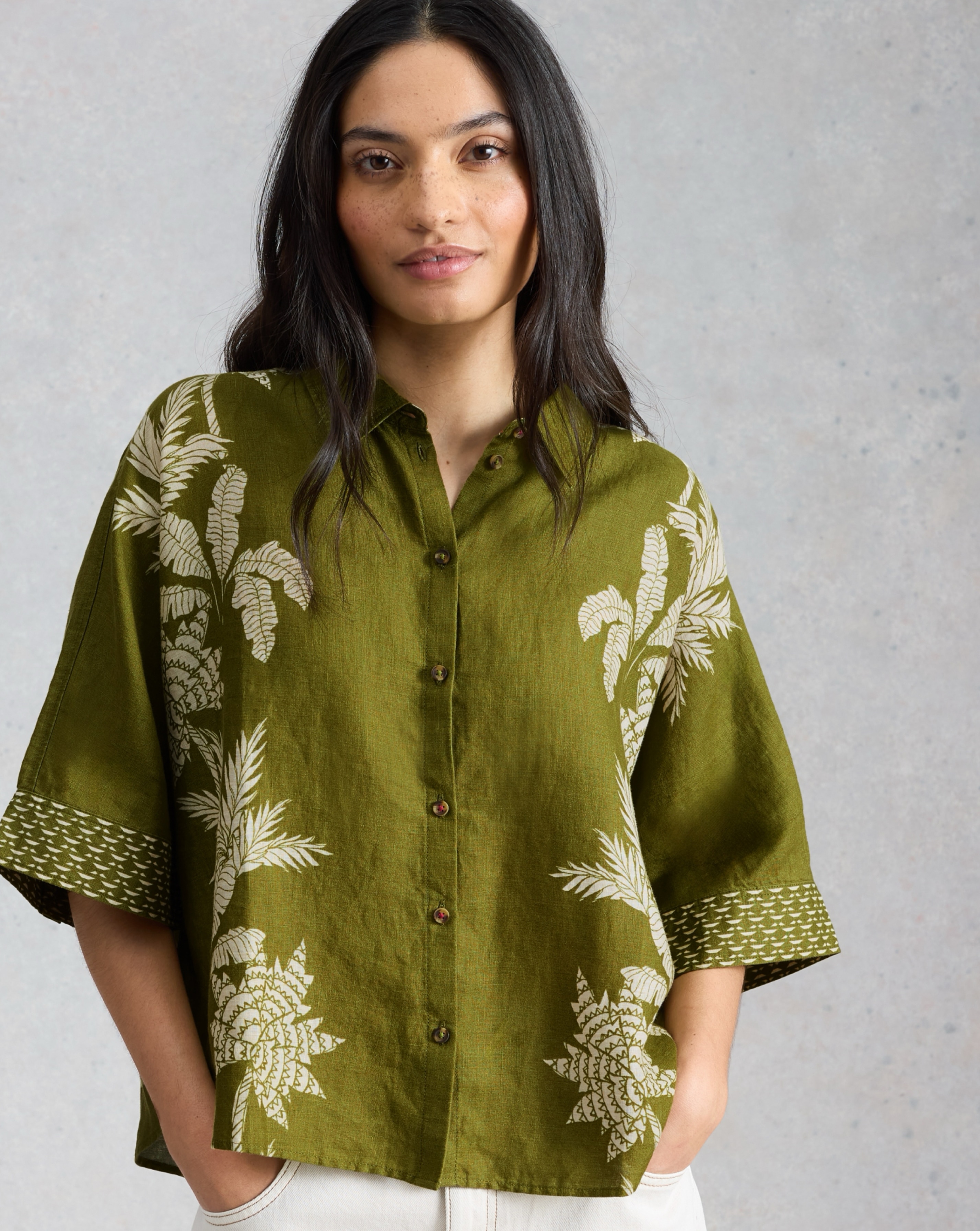 White Stuff Cassie Linen Shirt | JD Williams