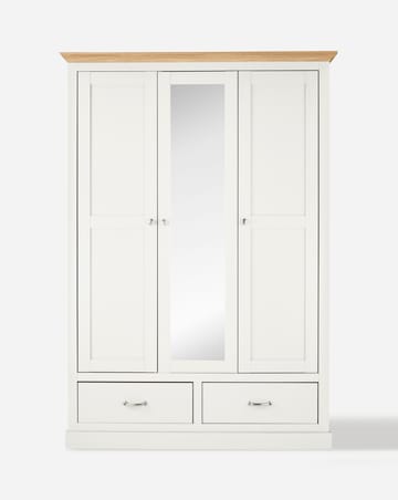 Julipa Ashford 3 Door 2 Drawer Wardrobe with Mirror