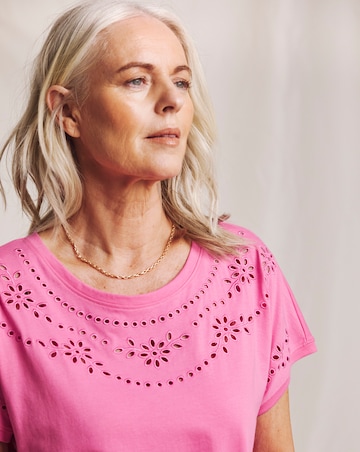 Julipa Cut Out Pure Cotton T-Shirt