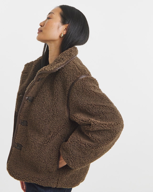 Borg Teddy Jacket - Chocolate