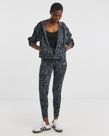 adidas All Over Print Leopard Full Zip Hoodie