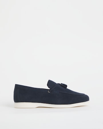 Suede Look Tassle Loafer Wide Fit