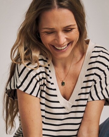 Anthology Stripe V-Neck T-Shirt