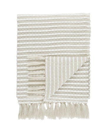 Catherine Lansfield Stab Stitch Throw