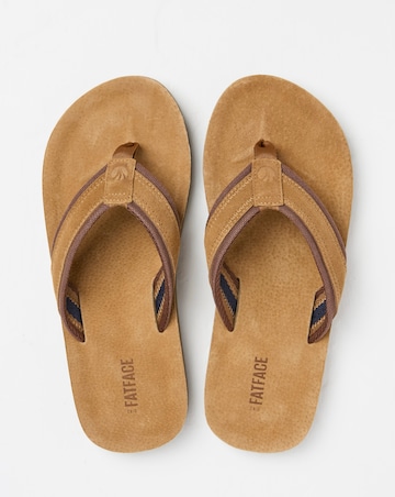 FatFace Burcott Flip Flop - Tan Brown