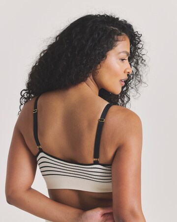 Pretty Secrets 2 Pack Knitted Stripe Comfort Tops - Black/Black Stripe