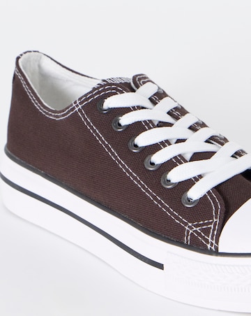 Angel Low Cut Canvas Trainers - Extra Wide Fit (EEE)