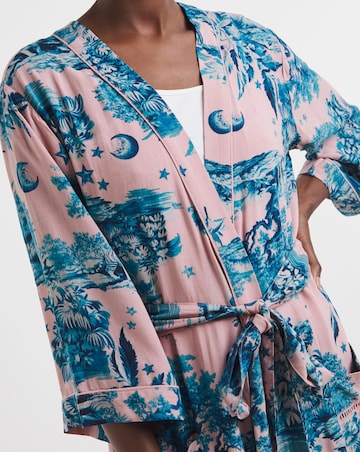 Figleaves Printed Viscose Maxi Dressing Gown
