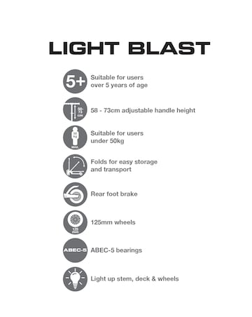 EVO Light Blast Scooter Pink