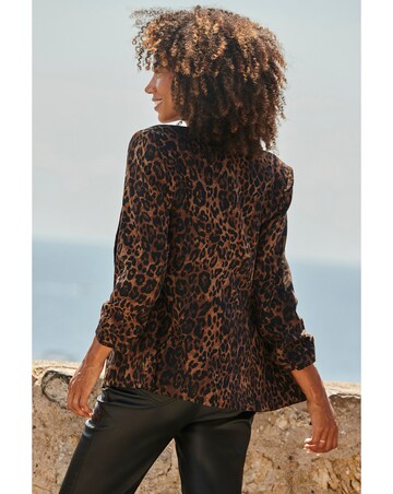 Sosandar Leopard Print Blazer