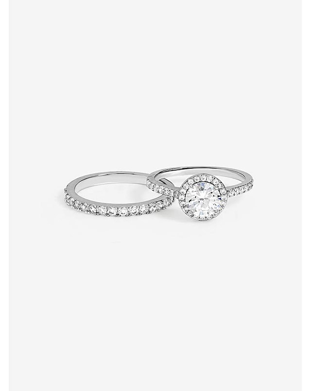 Jon Richard Halo Engagement Rings