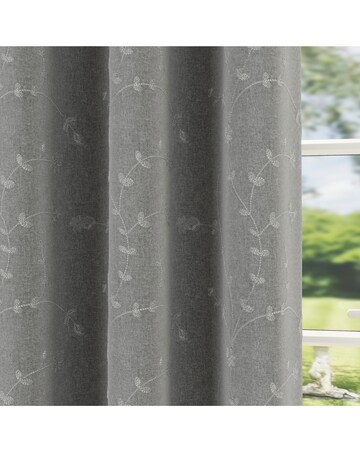 Tivoli Thermal Blackout Embroidered Eyelet Curtains