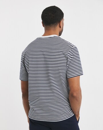 Lacoste Classic Short Sleeve Stripe T-Shirt - Navy/ White