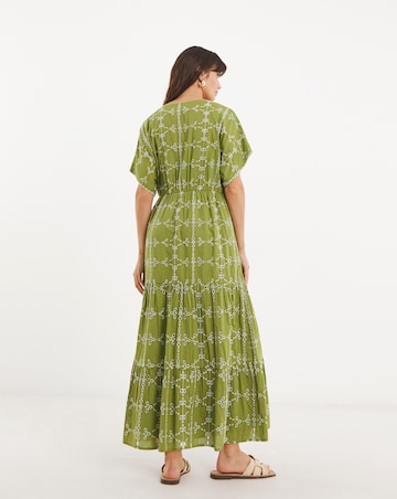 Pure Cotton Broderie Smock Dress