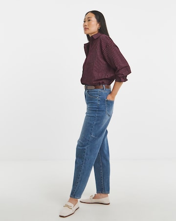 Stripe Oversized Long Sleeve Shirt