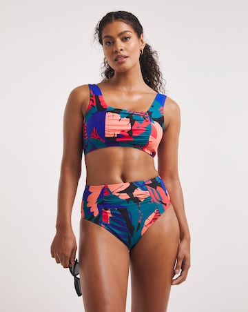 Tropical Mix and Match High Waist Bikini Bottoms