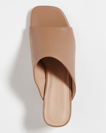 Block Heel Mule Sandal Extra Wide EEE Fit