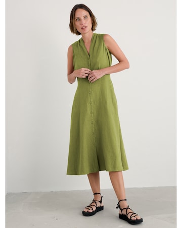 Seasalt Cornwall Sleeveless Carved Wood Dress