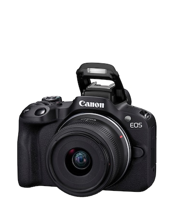 Canon EOS R50 APS-C Mirrorless Camera inc RF-S 18-45mm Lens Creator Kit - Black