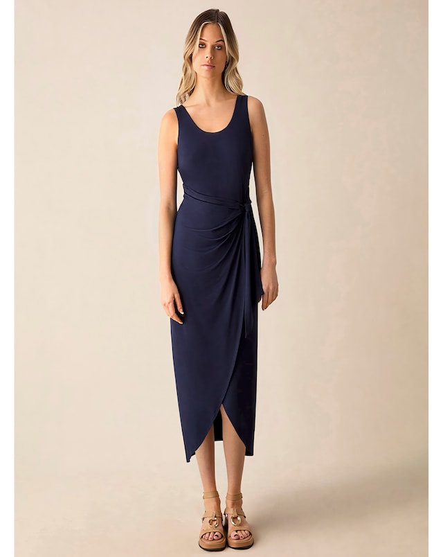 Ro&Zo Jersey Tie Waist Dress