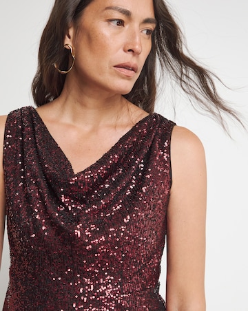 Joanna Hope Ombre Sequin Dress