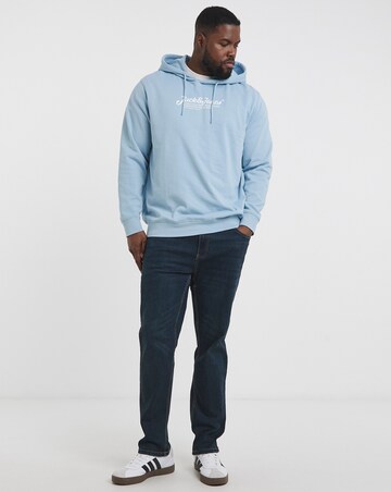 Jack & Jones Beau Sweat Hoody - Chambray Blue