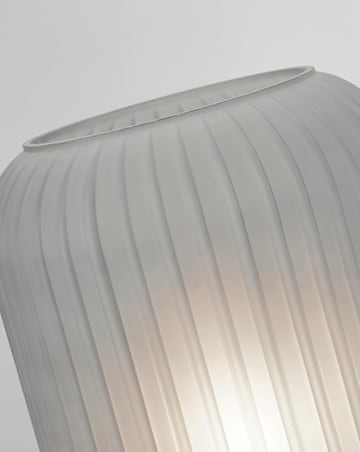 Grey Frosted Glass Table Lamp