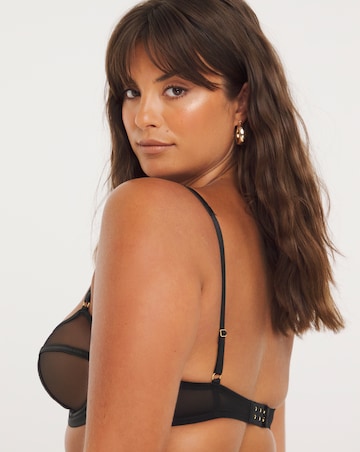 Figleaves Pimlico Non Padded Underwired Balcony Bra B-G - Black