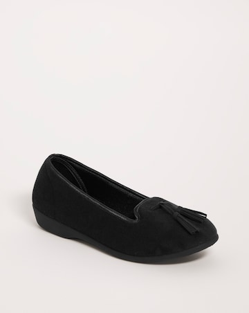 Tassle Slipper - Wide Fit (E)