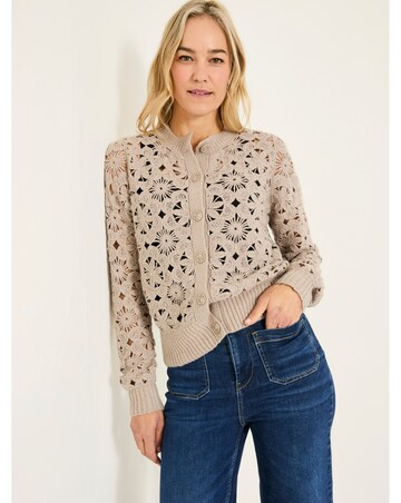 FatFace Cara Crochet Cardi