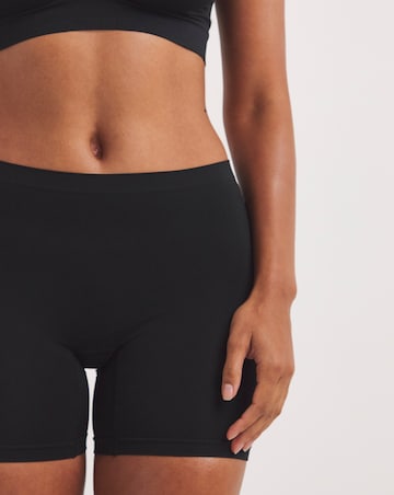 Pretty Secrets (3 Pack) Seamless Comfort Shorts Black