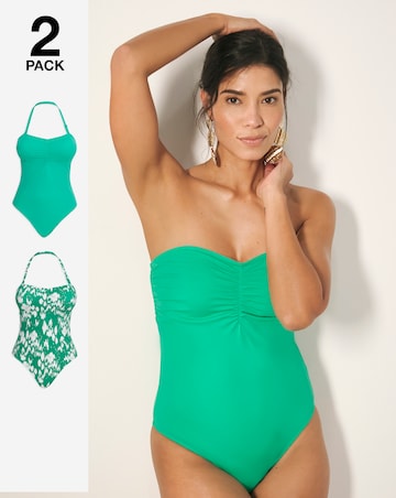 Value 2 Pack Bandeau Swimsuits
