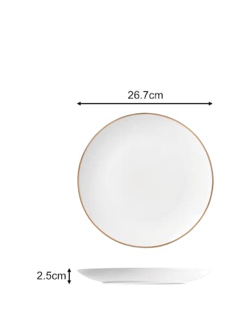 Waterside Goldline 12 Piece Dinner Set