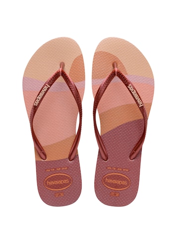 Havaianas Slim Glow Toe Post Flip Flop Sandals