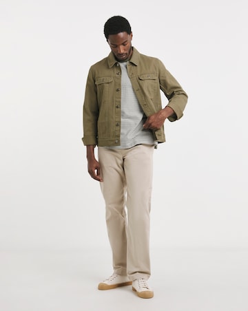 Khaki Twill Trucker Jacket
