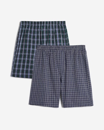 2 Pack Check Cotton Pyjama Shorts