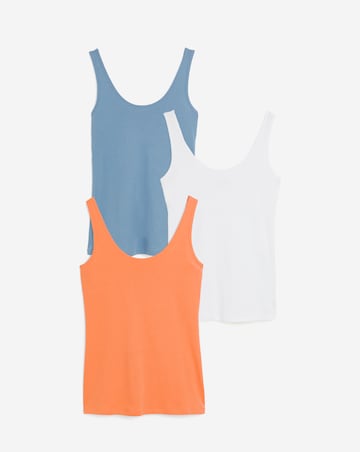 Pure Cotton 3 Pack Vests