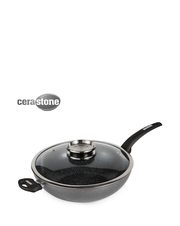 Tower Cerastone 30cm Forged Wok