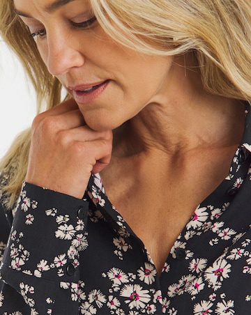 Dipped Back Viscose Shirt