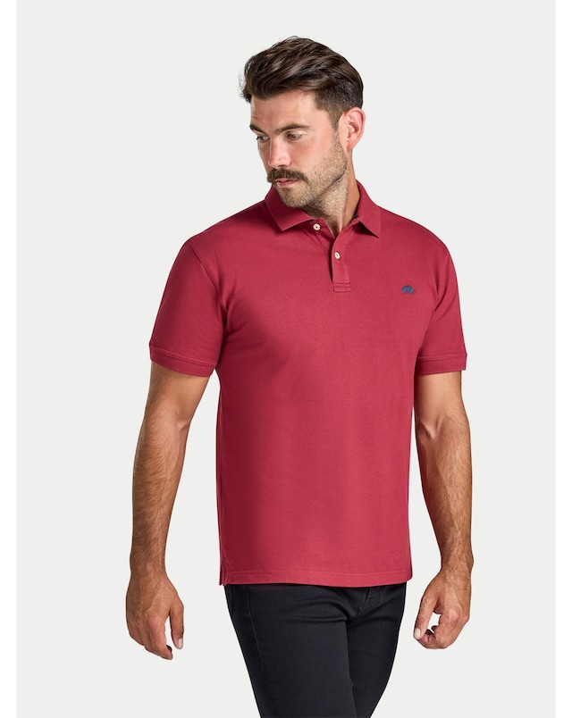 Raging Bull Classic Organic Polo Claret