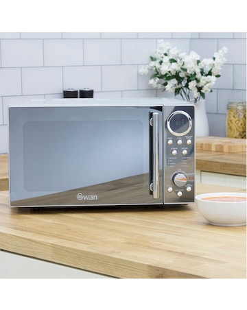 Swan SM3080LN 20Litre Digital Microwave - Stainless Steel