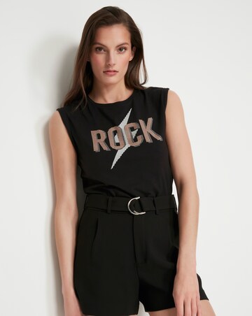Sonder Studio Embellished Rock Print Tee