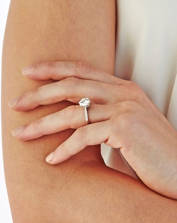 Moissanite 9 Carat Gold 2 Carat Ring