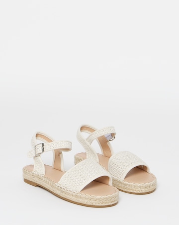 Maris Flatform Barely There Espadrille Sandals - Wide Fit (E)