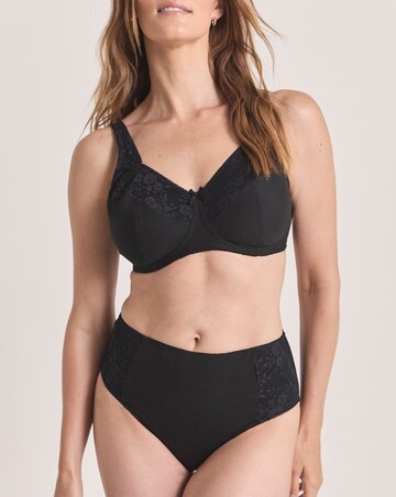 Pretty Secrets (2 Pack) New Sarah Cotton Full Fit Knickers White/Black