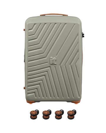 IT Luggage Convertible Large Suitcase with Removable Wheels