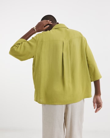 Linen Mix Half Sleeve Shirt