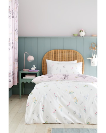 Catherine Lansfield Bunny Tails Ditsy Flowers Duvet Cover Set