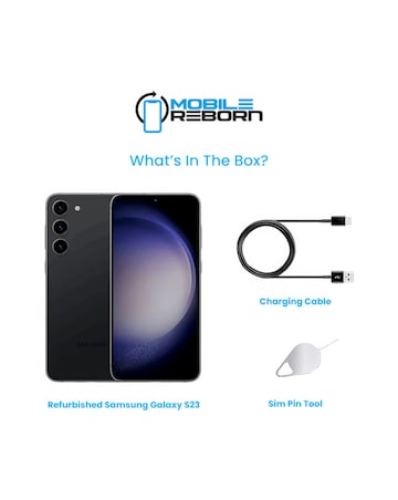 Refurbished Samsung Galaxy S23 128GB - Black (Pristine Condition)