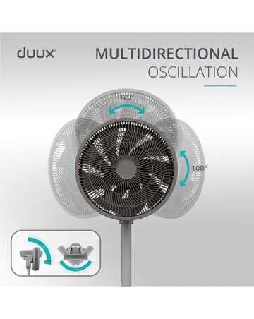 Duux Whisper 2 Grey Pedestal Fan
